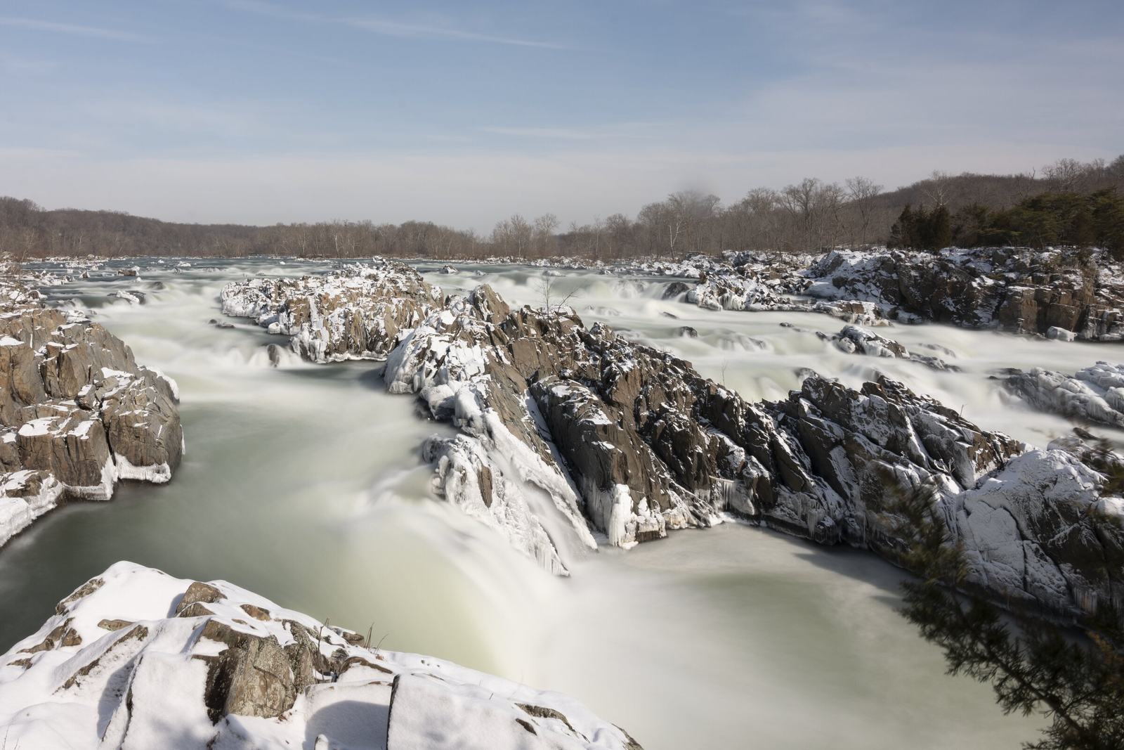 Great Falls, Snow